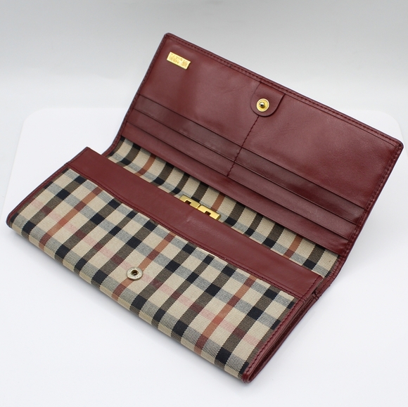 DAKS plaid envelope purse/wallet - Picture 5 of 12
